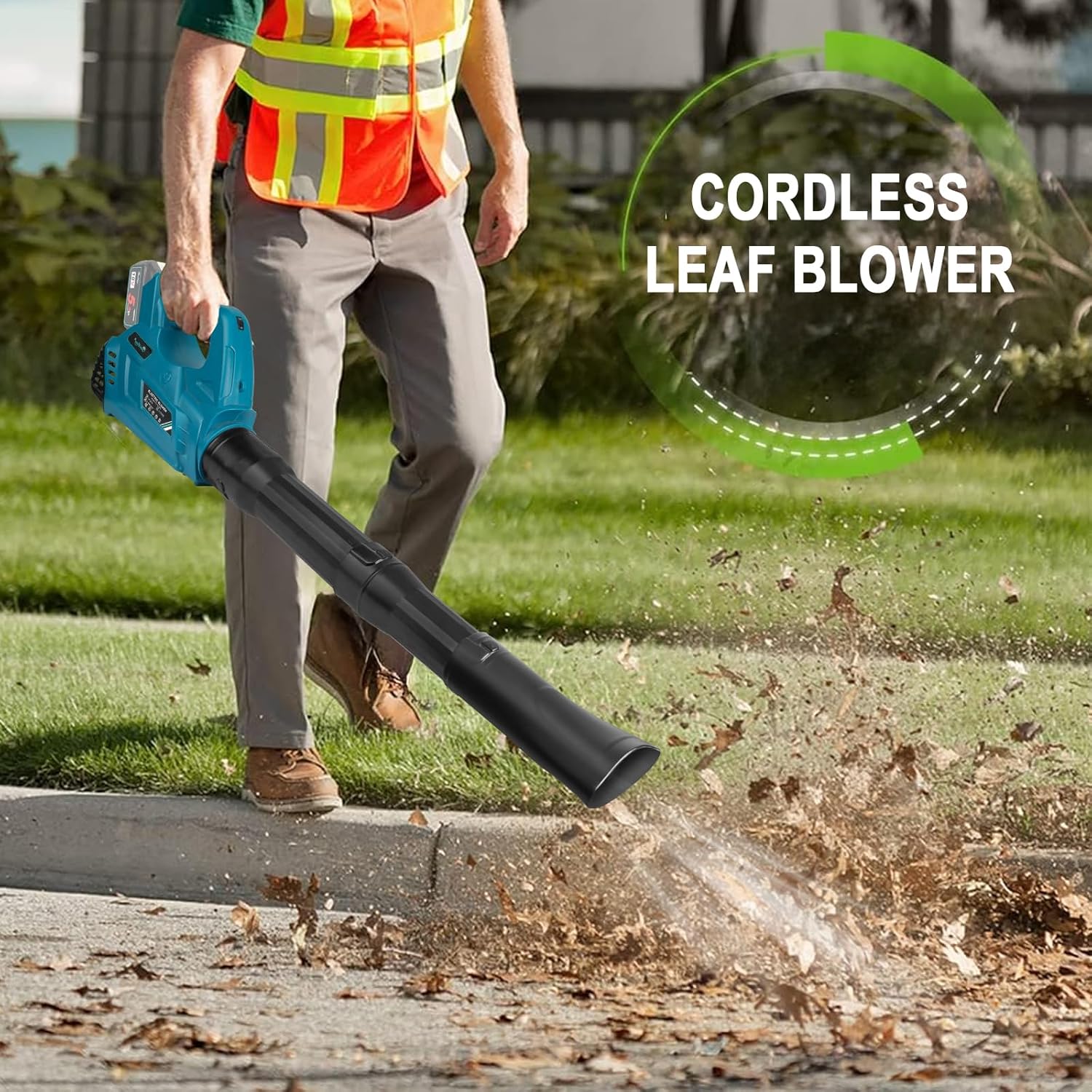 Waitley Makita 18V Battery Blower for Lawn Care and Garden Maintenance – 296 km/h Without Battery and Charger