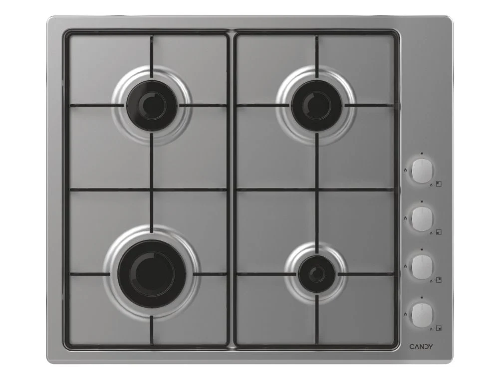 Candy idea chw6lx acciaio inox da incasso 60 cm gas 4 fornello(i) - 33802049
