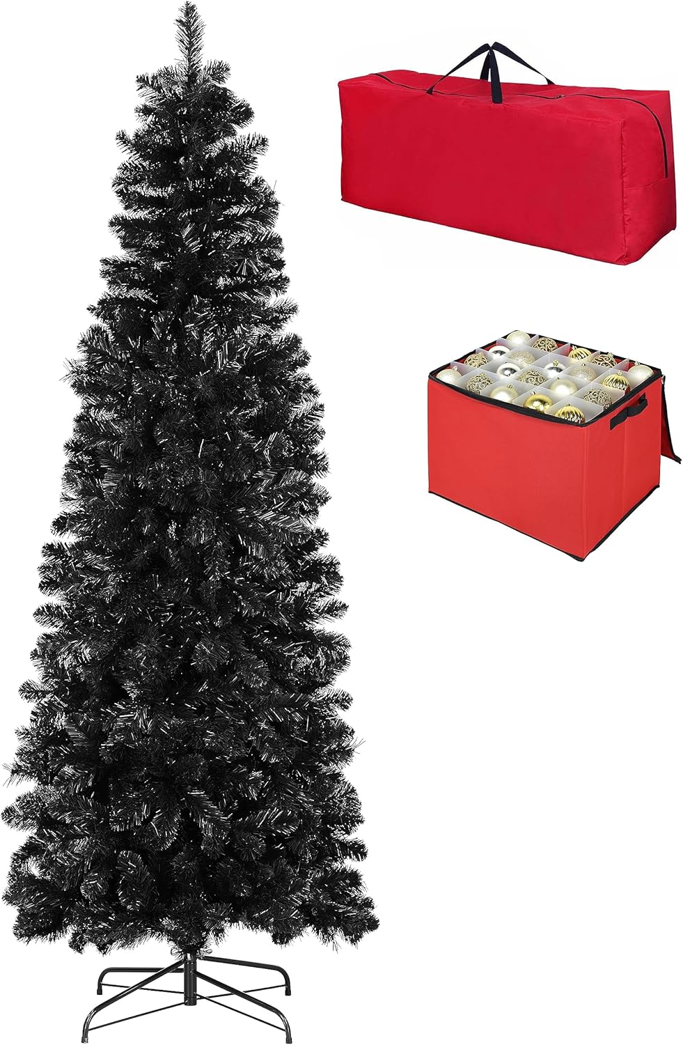 Totò Piccinni Albero di Natale Artificiale NOEL, Folto, Effetto Realistico, Rami a Gancio, Facile Montaggio, PVC, Ignifugo con Borsone (210 cm, Verde)