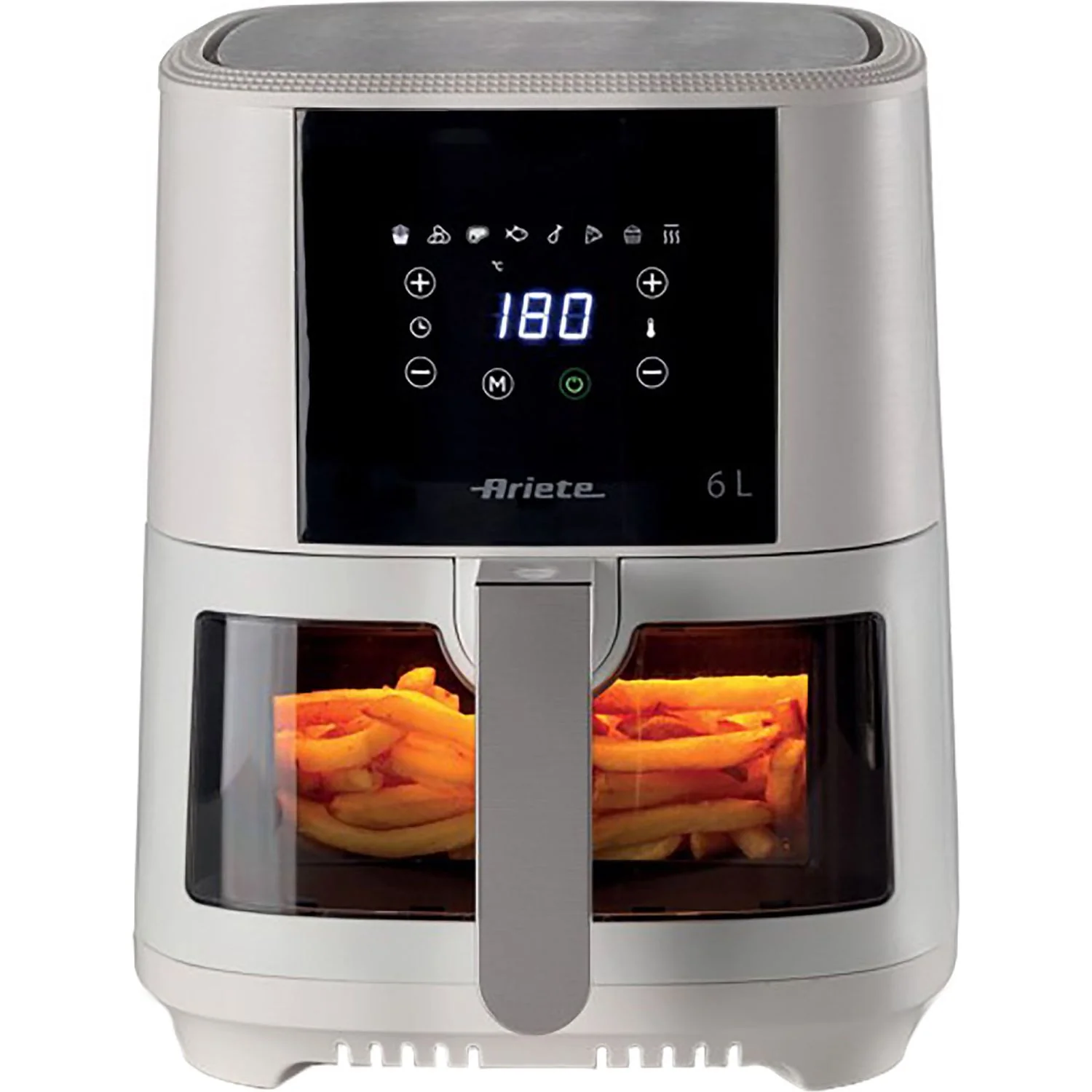 ARIETE - Friggitrice ad Aria 6 litri Air Fryer White 1300 Watt