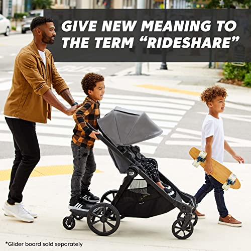 Baby Jogger City Select 2   Passeggino, navicella e protezione dalle intemperie, leggero e compatto, convertibile da singolo a doppio, ardesia radiante : Prima infanzia