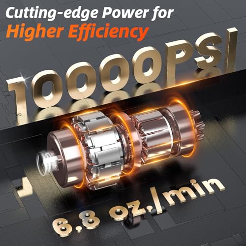 Ingrassatore a Batteria olmlmo, Kit Pistola per Grasso ad Alta Efficienza da 10000 PSI, Ingrassatore Elettrico con Batterie da 2*2.0AH e Caricatore, Ingrassatore da 6,8 oz/min con 3 Tipi di Raccordi : Amazon.it: Auto e Moto