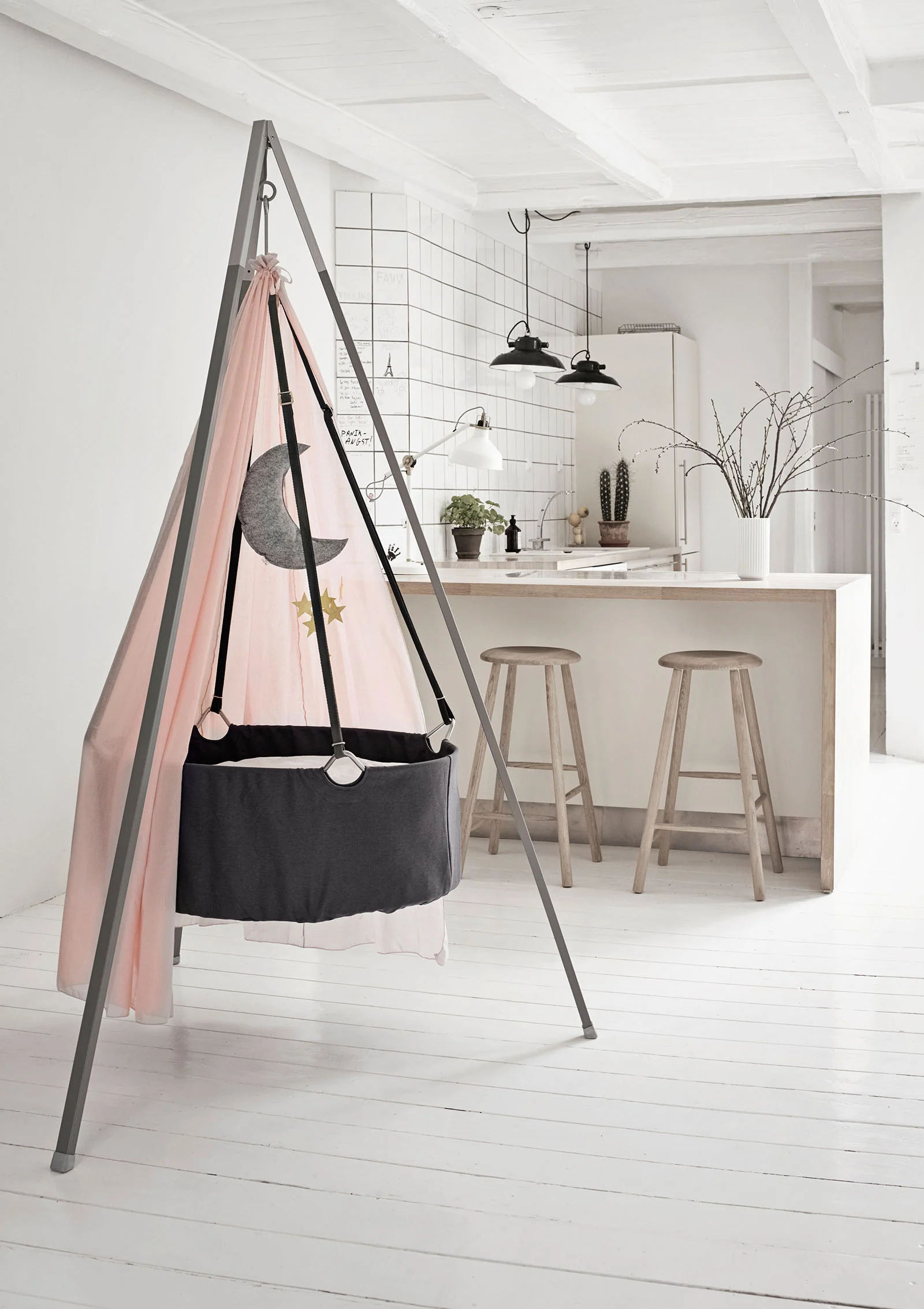 2025 Culla 'Classic' con Treppiede Grigio/Grigio