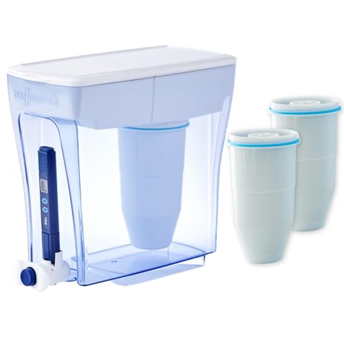 ZeroWater Combo Distributore di acqua filtrata 4,7 L, 3 filtri e misuratore della qualitá dell'acqua inclusi, Plastica priva di BpA e certificato per la Riduzione di Piombo e Altri Metalli Pesanti : Amazon.it: Casa e cucina