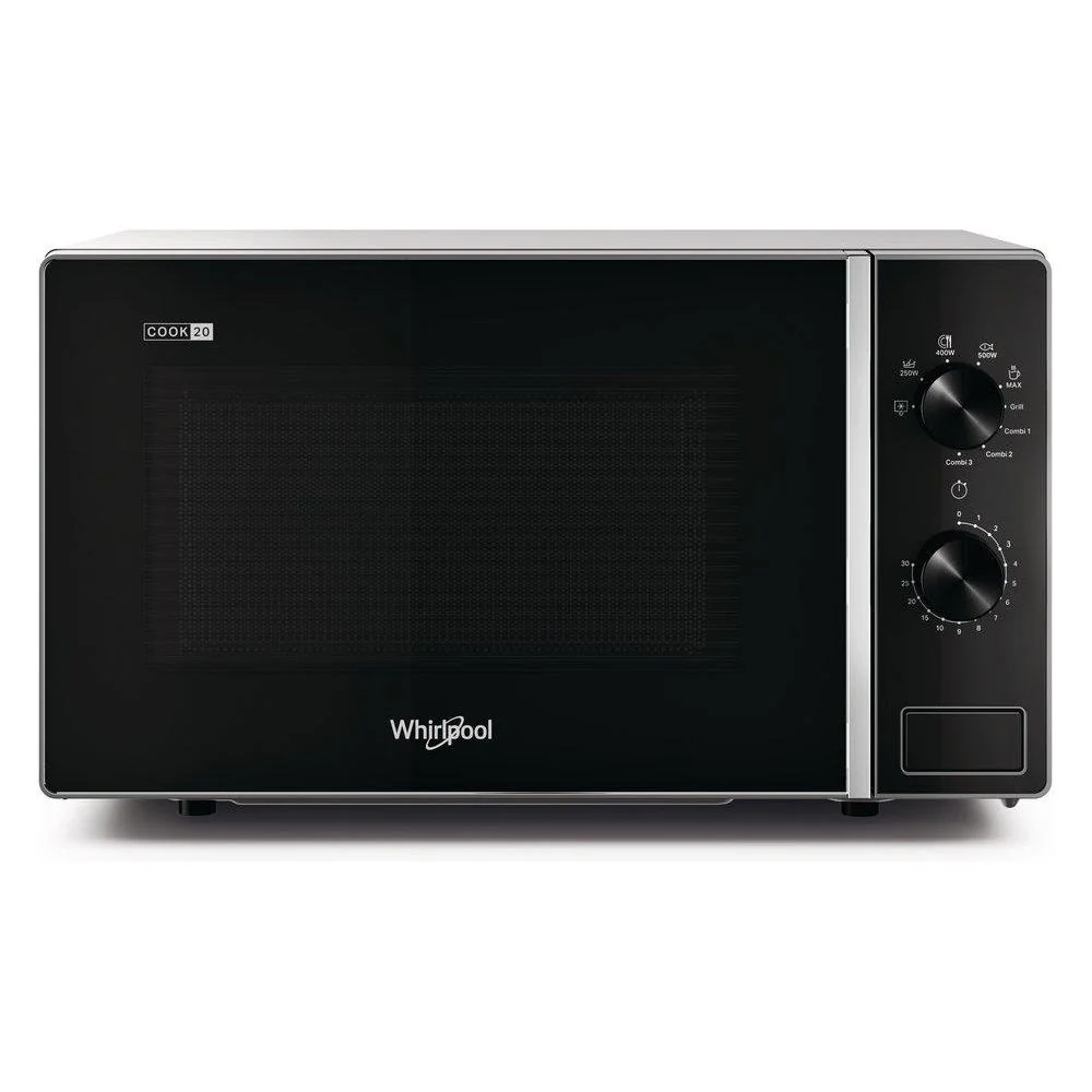 Microonde Whirlpool Mwp 103 Sb 20 Litri 700 W (A26,2xL45,2xP37,8) Grill Nero e Argento