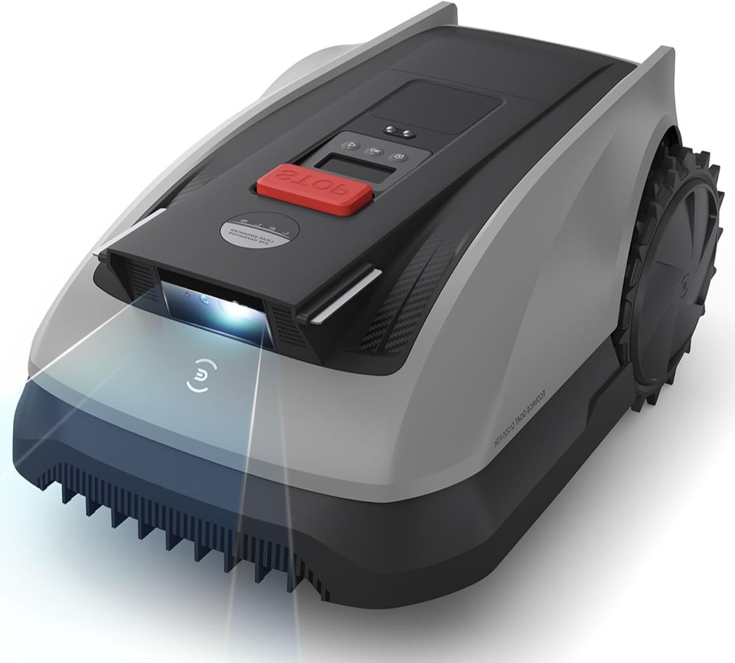 ECOVACS GOAT O1200 RTK Robot Tagliaerba Senza Filo Perimetrale 1200 m², RTK+Vision Potenziata da LiDAR Rasaerba Robot, 3-8cm APP Altezza di Taglio Regolabile, Taglio dei bordi, Pendenza 45%