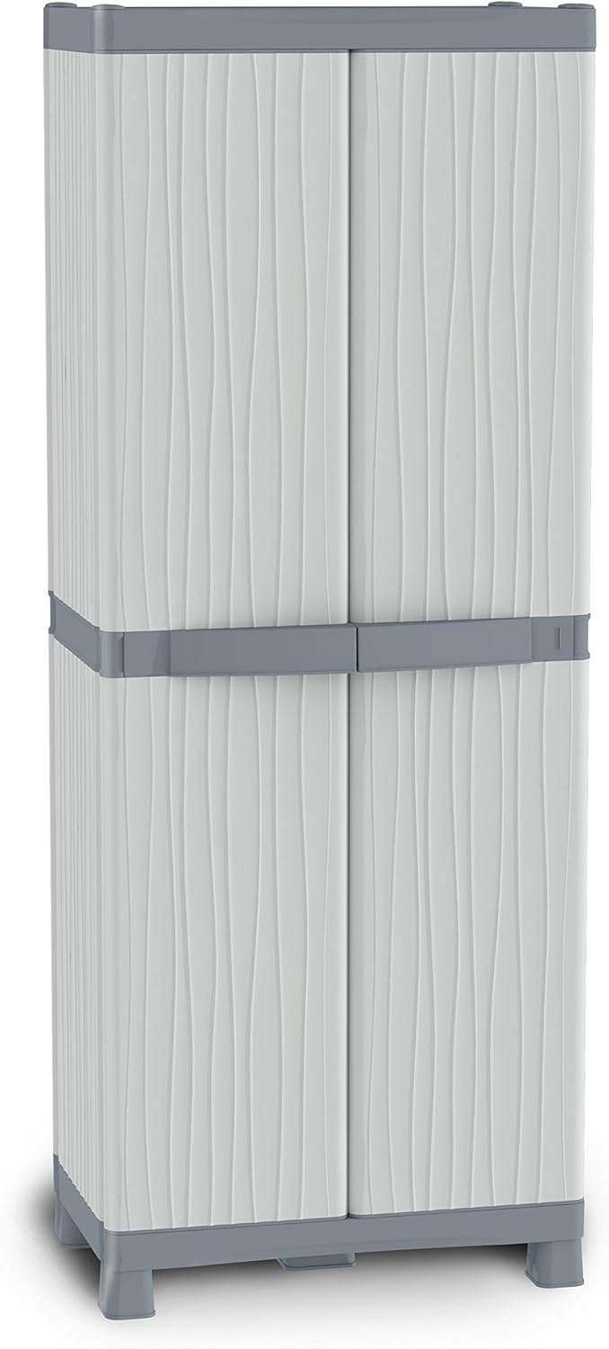 Terry, Base 350 UW, Armadietto da Interno Esterno, 2 Ripiani Regolabili. Materiale: Plastica, Dimensioni: 35x43,8x97,6 cm