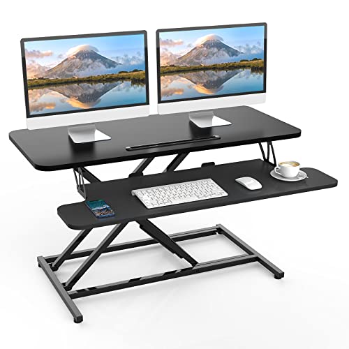ERGOMAKER Convertitore Standing Desk, 36 x 16 pollici Regolabile in Altezza, Convertitore Rapido Standing Desk : Casa e cucina