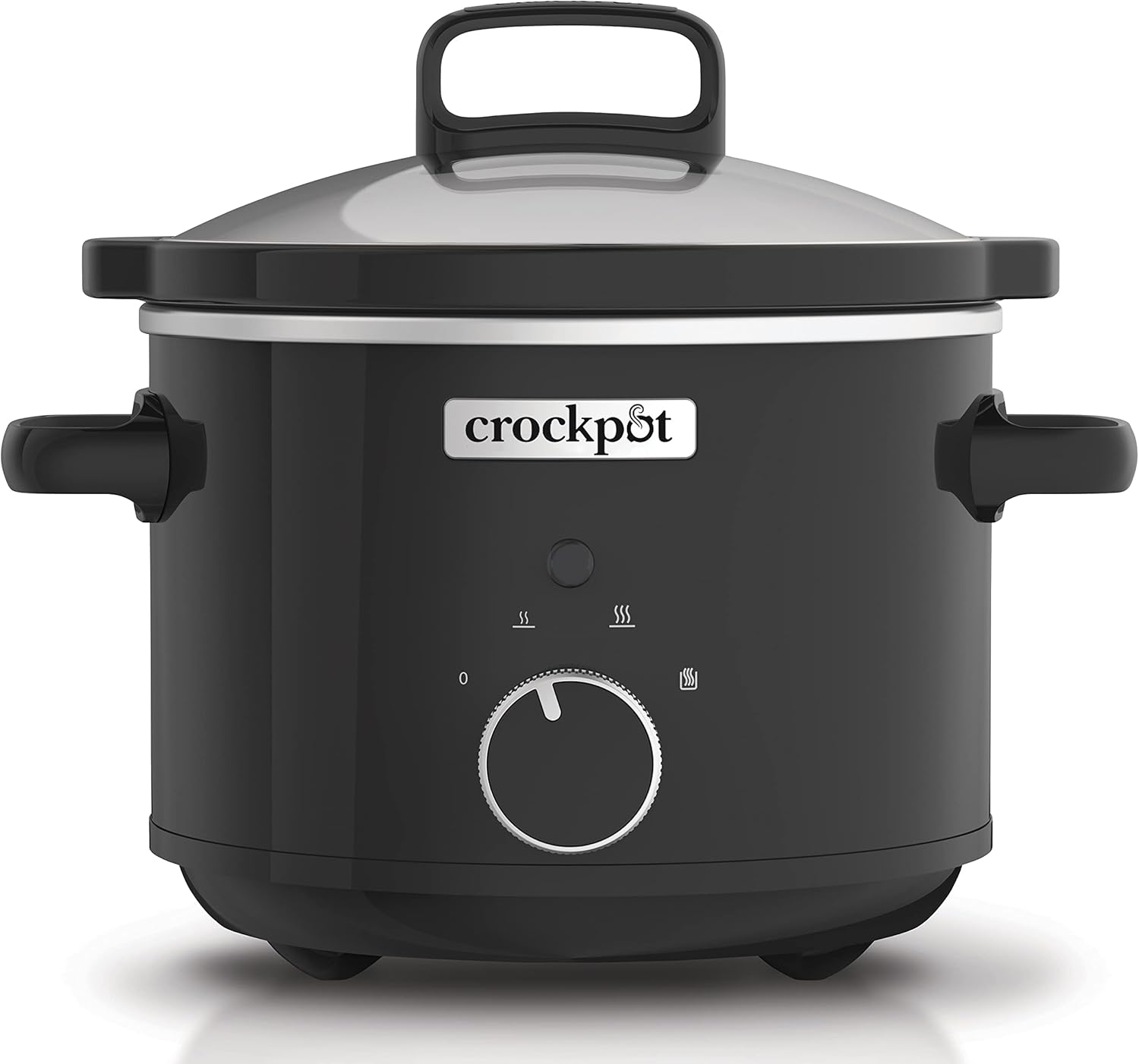 Crock-Pot CSC046 Slow Cooker, Removable Easy-Clean Ceramic Bowl, 2.4 Litres (1-2 People), Black