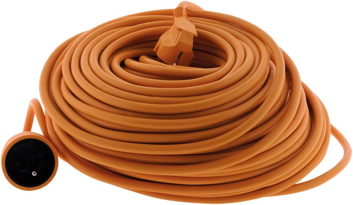 Zenitech - Garden extension 16A HO5VV-F 3G1,5 2P+Earth 45 m - Orange - Zenitech