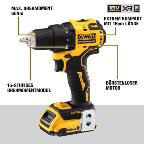 DEWALT Trapano Avvitatore 2 Velocità, DCD708D2T QW : Amazon.it: Fai da te