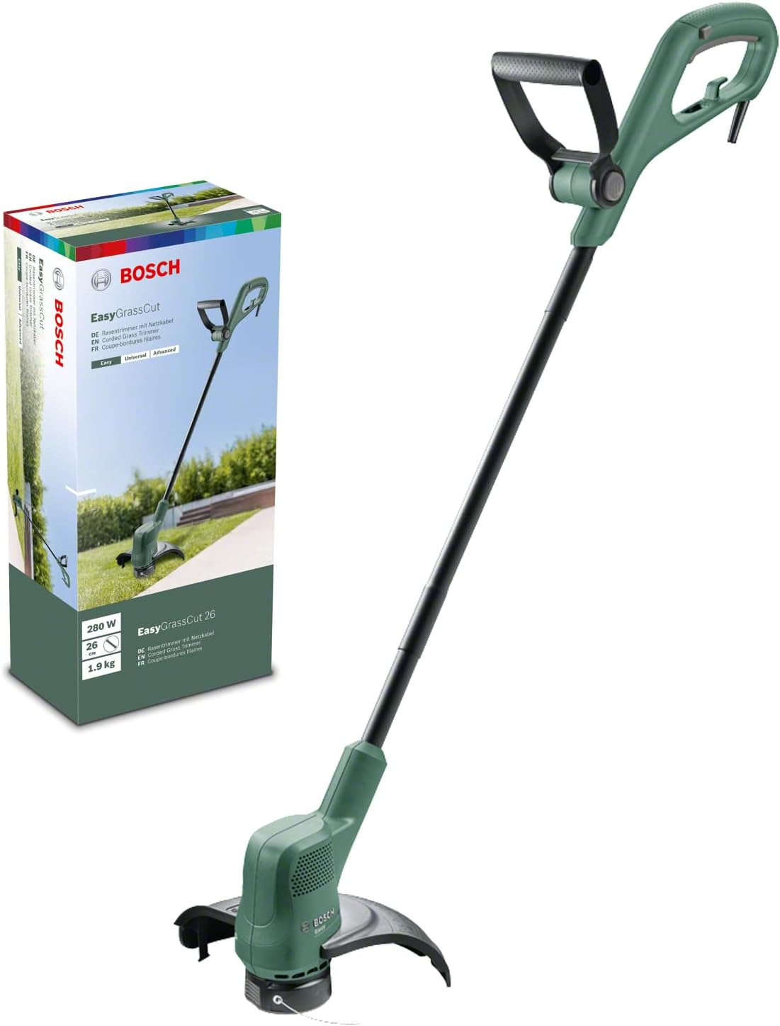 Bosch EasyGrassCut 23 Electric Strimmer (280 Watt, Cutting Diameter 23 cm, in Cardboard Box)