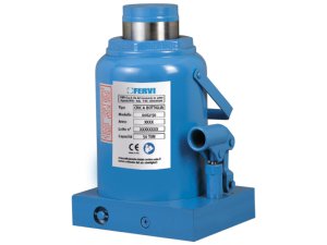 Cric a bottiglia portatile Fervi 0062/50 con pistone idraulico, portata 50 tonnellate