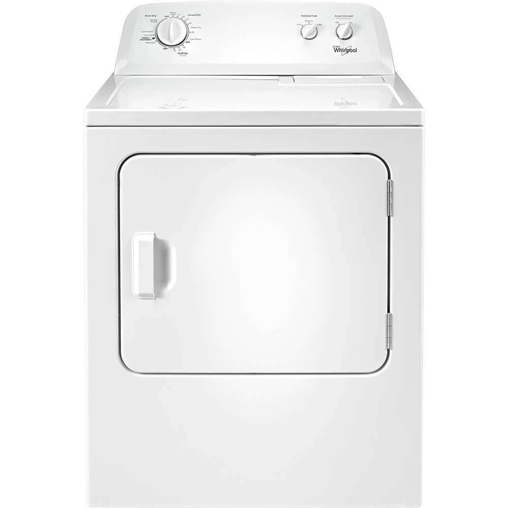 Asciugatrice elettrica Whirlpool WED4616FW, bianca, 7,0 piedi cubi - MadeInUSA