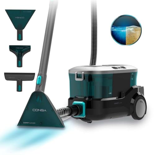 Cecotec Aspirapolvere per tappeti, per tappezzeria, Conga CarpetClean 10000 EasyHome, 800 W, serbatoio per acqua dolce da 3 l e serbatoio per acqua sporca da 1,5 l, sistema multisuperficie, kit di : Amazon.it: Casa e cucina