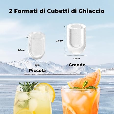 Macchina-Ghiaccio-Autopulente-Silenzioso-Maniglia