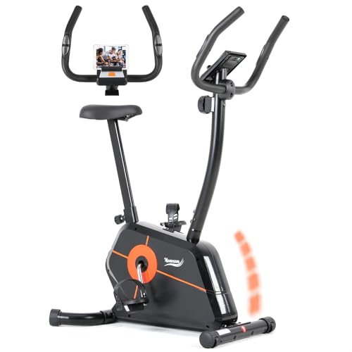 Novonova Cyclette da Casa Cyclette per Casa con Resistenza Magnetica, cyclette professionale 8 Livelli di Resistenza, con Schermo LCD, Cyclette da casa con Sedile Comodo e Grande, Max 110 kg : Sport e tempo libero