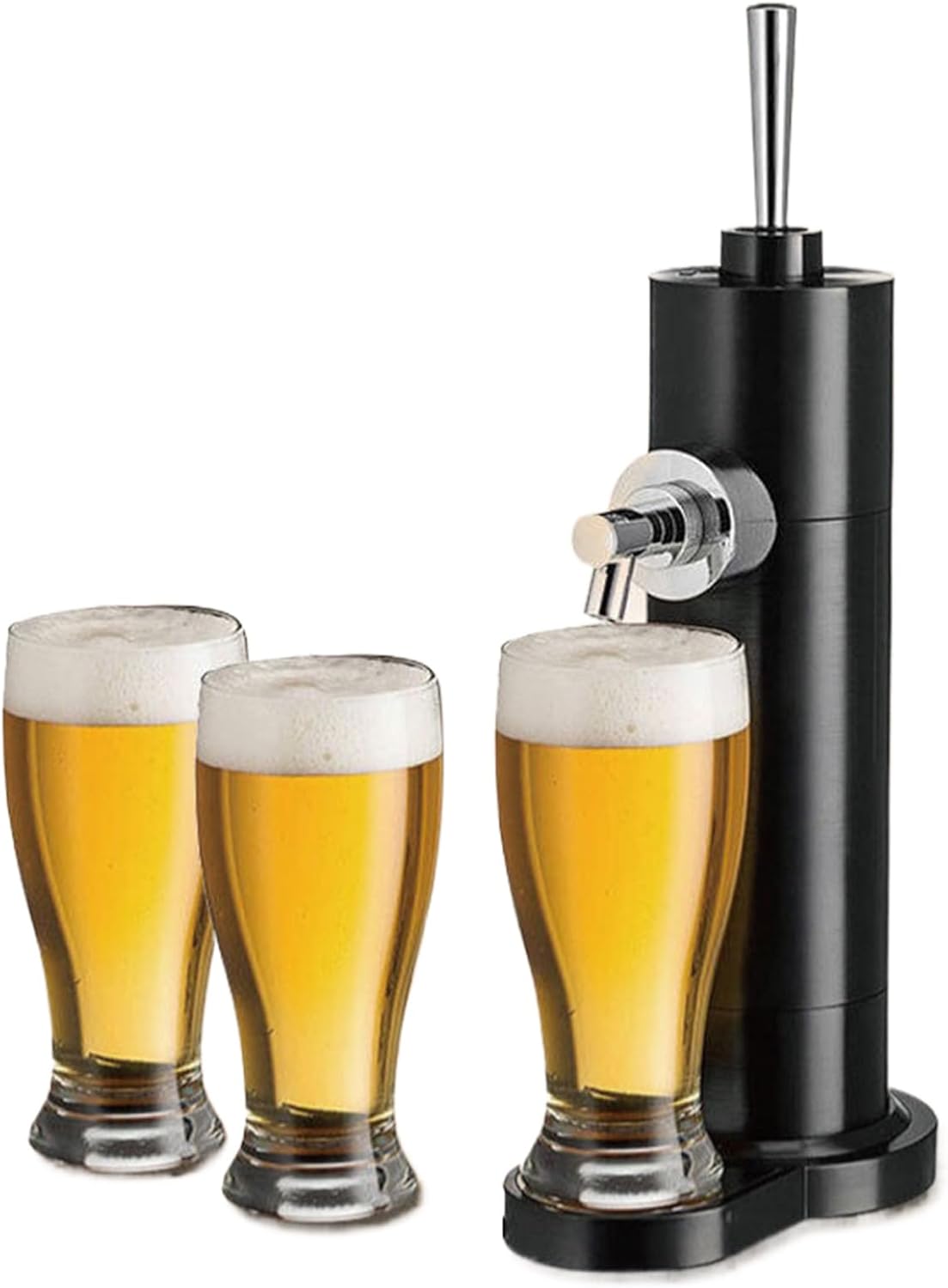 WRJAHCG Distributore di Birra,Spillatore Birra, Converte Qualsiasi Lattina in Una Bozza in Stile per Birrerie, Riunioni di Famiglia, Un Ottimo Regalo per Gli Amanti della Birra,Argento