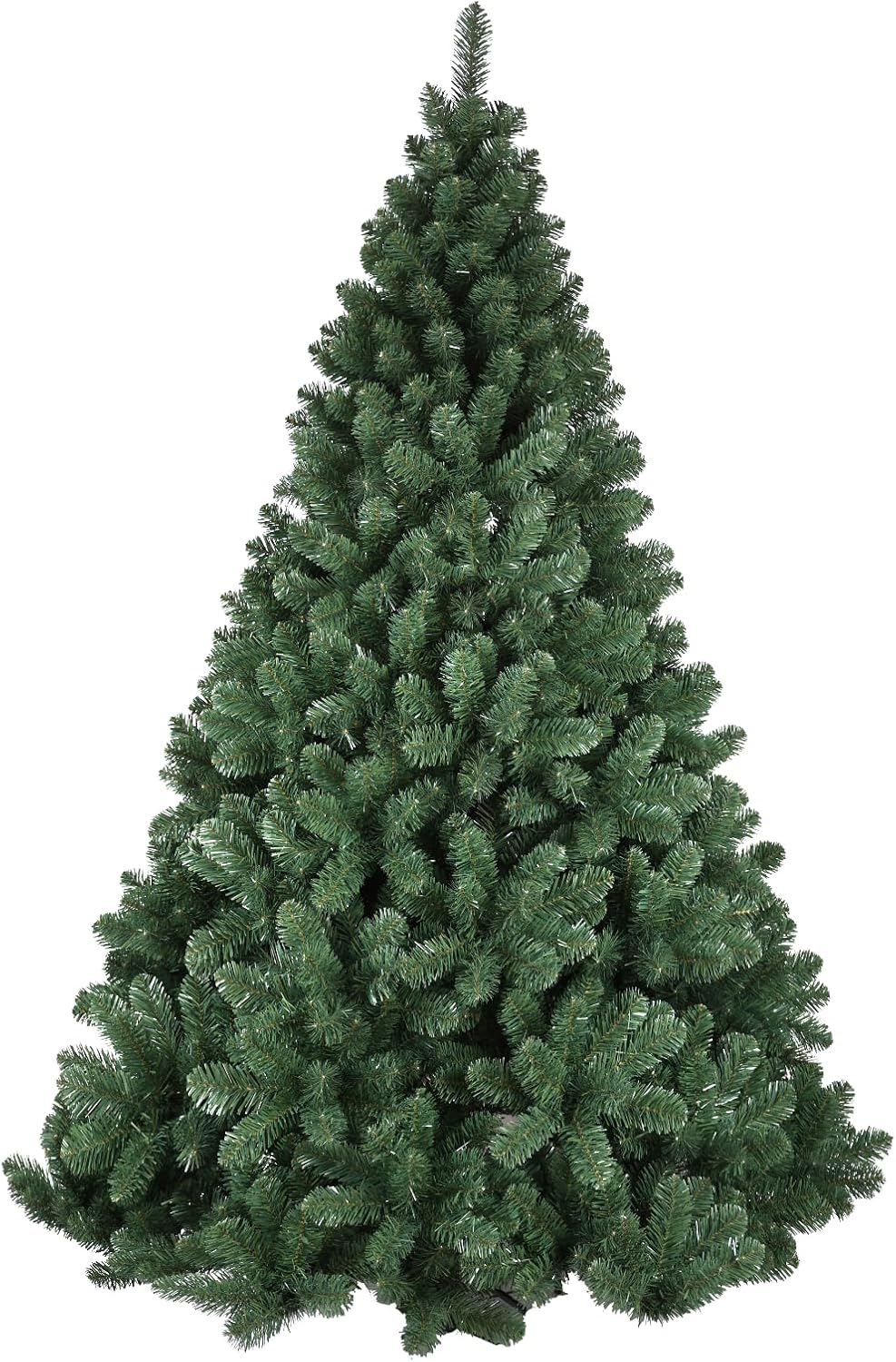 Albero di natale Pino 150 180 210 240 270 CM SUPER FOLTO REALISTICO VERDE NATALE (180CM)