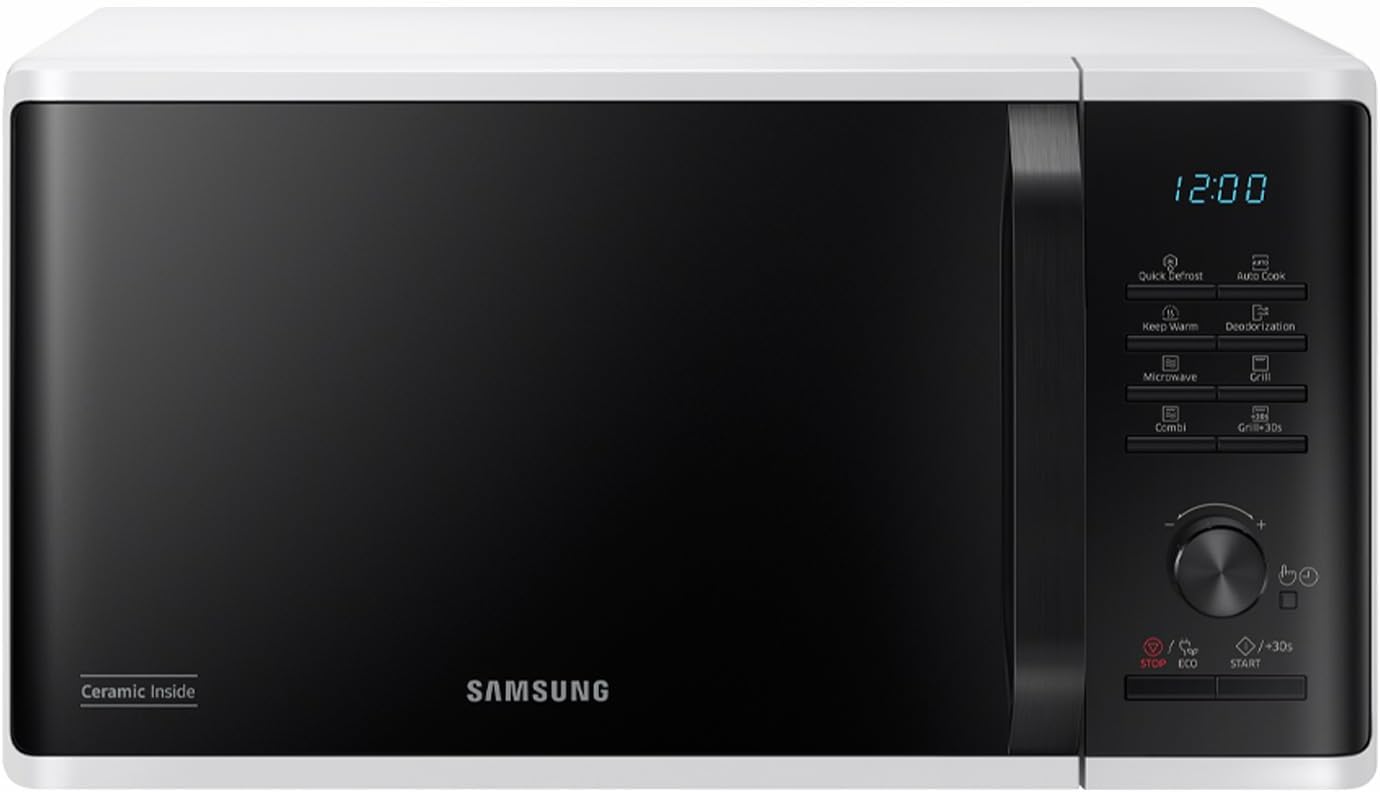 Samsung MG23F301TCK/ET Microwave Freestanding Healthy Cooking, Microwave + Grill 800 W + 1200 W, 23 L, Black, 49 x 27.5 x 39 cm