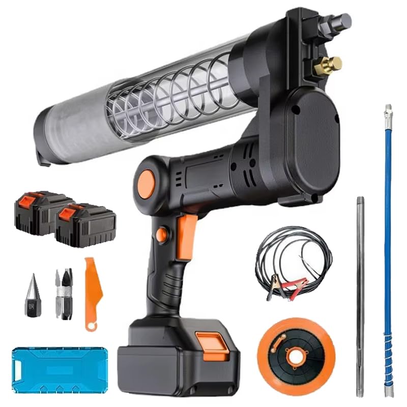 Pistola per Grasso elettrica, Pistola per Grasso Senza Fili, Strumento per lubrificazione Manuale, capacità 600 CC, con batterie e Caricabatterie da 2 x 7000 mAh, Custodia in plastica : Amazon.it: Auto e Moto