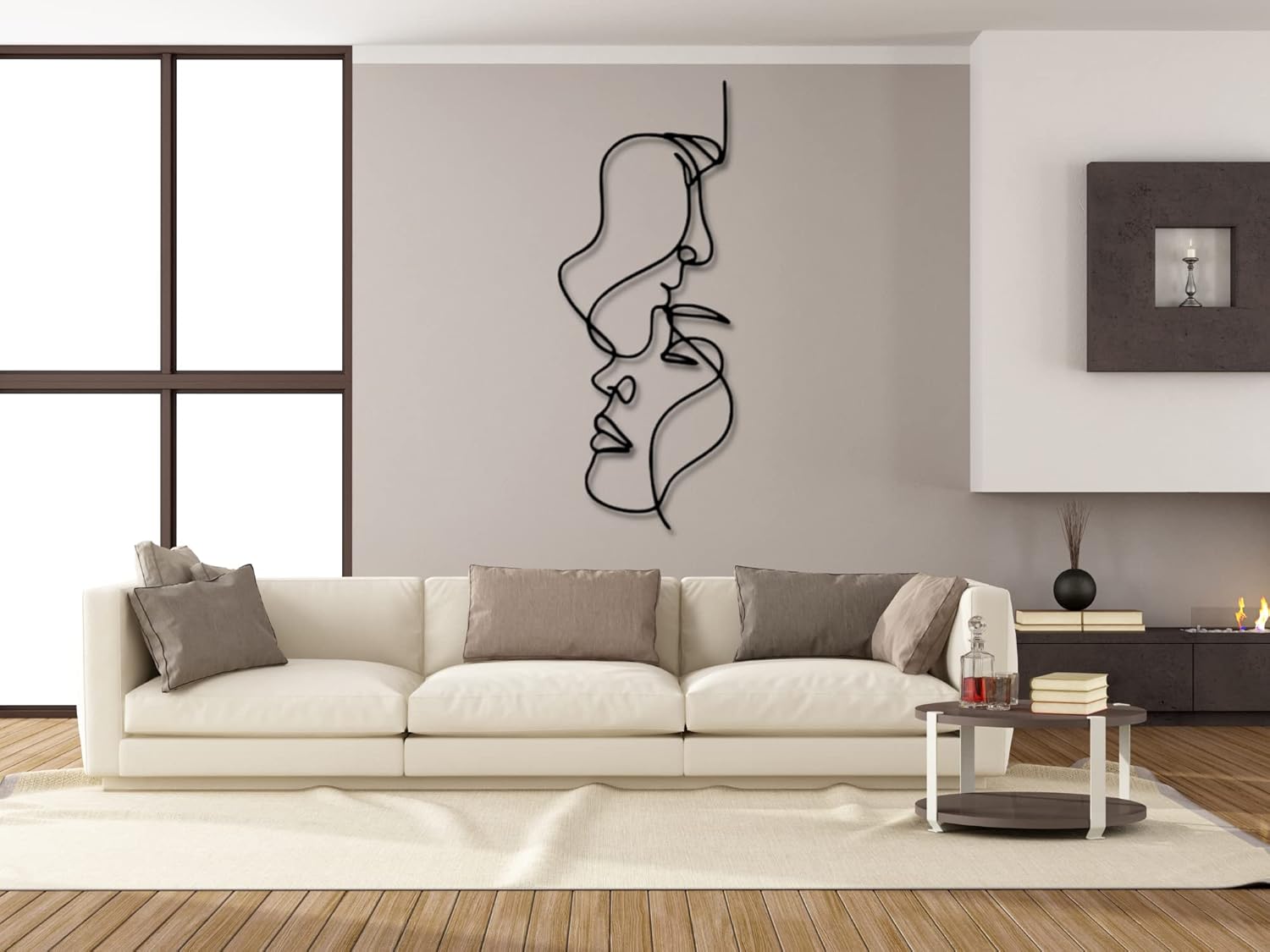 VAILLA ? Albero della vita, Quadro moderno soggiorno, Decorazione 3D Murali in legno, Quadretti da parete in nero e oro, Decorazioni moderni muro per salotto, camera da letto, Corridoio, casa