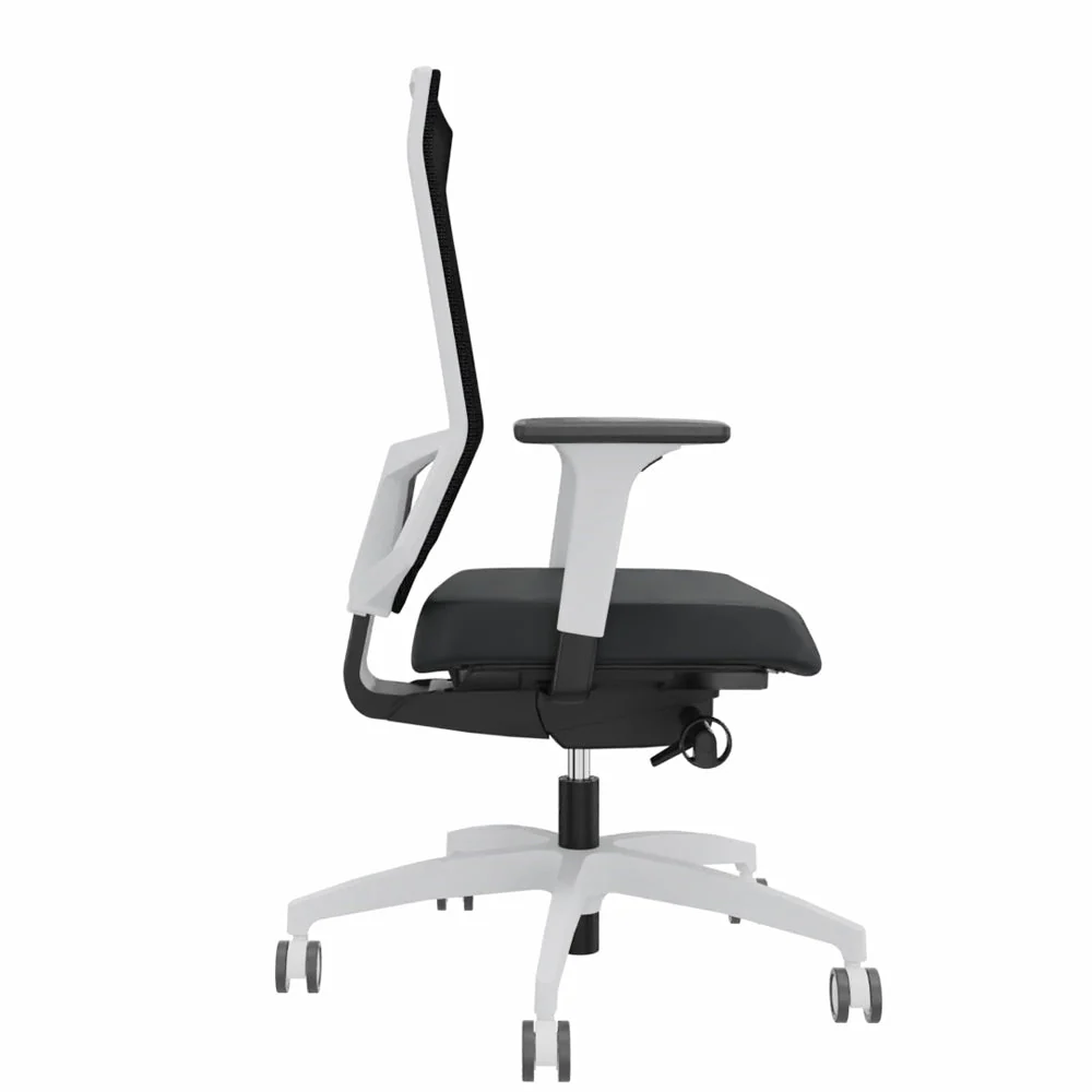 Sedia da ufficio ergonomica Dauphin @JUST EVO MESH WHITE AJ 5776_SLP