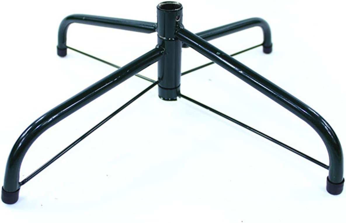 DAZZLEEX Staffa per albero di Natale, treppiede pieghevole in ferro per albero di Natale, staffa di base in metallo per albero di Natale, 60 cm