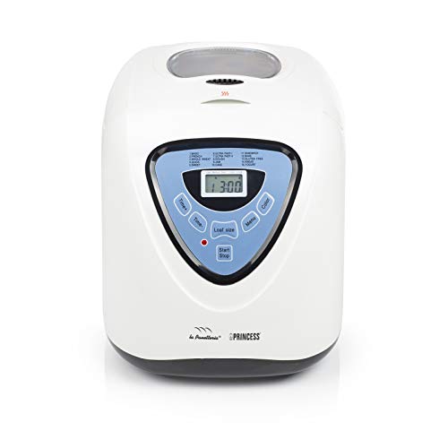 Macchina per il pane Princess White, Completamente automatica, 15 cotture preimpostate, Timer, Mantenimento in caldo, Grande capienza 0,9kg, 600 Watt, Bianca, Ottima per pane e dolci : Amazon.it: Casa e cucina