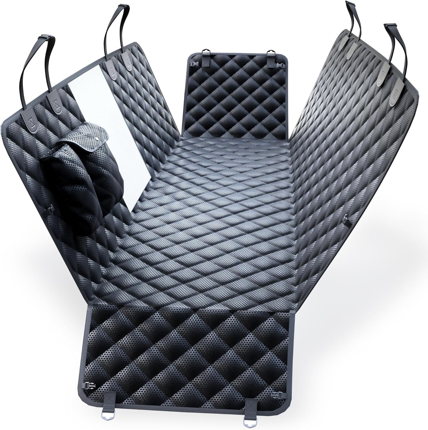 PETPROVED Telo Coprisedile Auto per Cani Telo Macchina Cane Auto Coprisedili Macchina Copri Sedile per Cani Posteriore Copertura Sedili