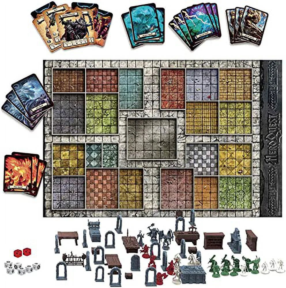 2025 Hasbro Gaming Avalon Hill HeroQuest Gioco da tavolo del sistema di gioco, coinvolgente gioco di avventura fantasy Dungeon Crawler dai 14 anni in su, 2-5 giocatori