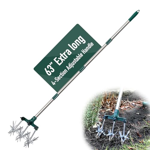 Altdorff Coltivatore rotante da 63,5 a 160 cm, extra lungo, regolabile, coltivatore rotante da giardinaggio e coltivatori da giardino a mano con denti staccabili in alluminio, semina erba o : Amazon.it: Giardino e giardinaggio