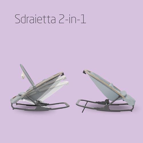 Maxi Cosi Kori Sdraietta Neonati Ergonomica in Tessuto con Arco Gioco, 0 2 anni, 15 kg, Sdraietta a Dondolo con Movimento Naturale, Reclinabile e Pieghevole, Chiusura Compatta, Beyond Grey : Prima infanzia