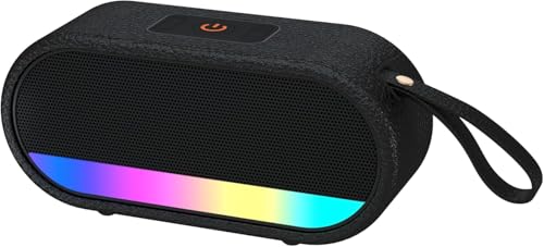 Speaker Bluetooth Portatile, Cassa Altoparlante Wireless con Design Compatto, Resistente ad Acqua e Polvere, fino a h di Autonomia, USB, Ner : Elettronica