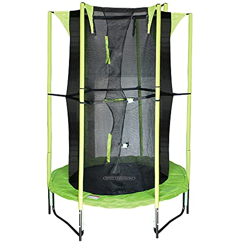 AKTIVE 54086, 54086 Trampolino per Bambini, 122 cm, Diametro Sports Unisex Adulto, Nero/Verde : Sport e tempo libero