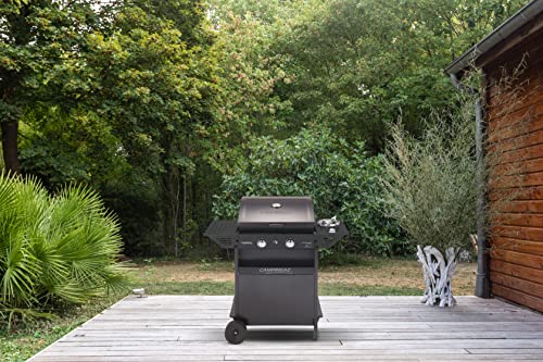 Campingaz Xpert 200 LS Plus Rocky Gas BBQ in Lava Stone, BBQ Cart with 2 Burners and 1 Lat Burner, Cover   Thermometer, Folding Side Shelf, Pot. 8,200 kW   2.1 kW Lat Burner : Amazon.it: Giardino e giardinaggio