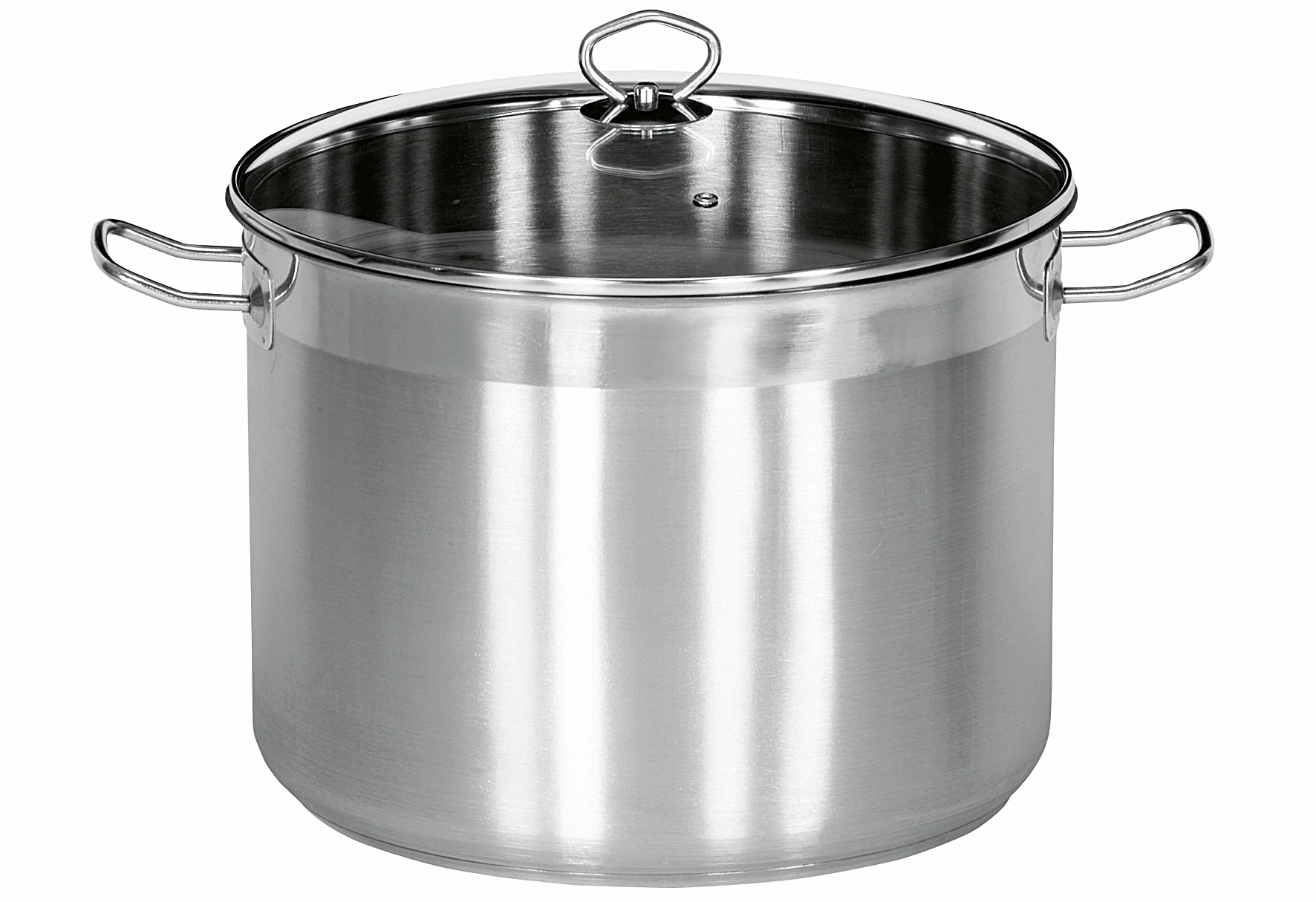 2025 Pentola multiuso Maxi 20 l in acciaio inox con coperchio in vetro