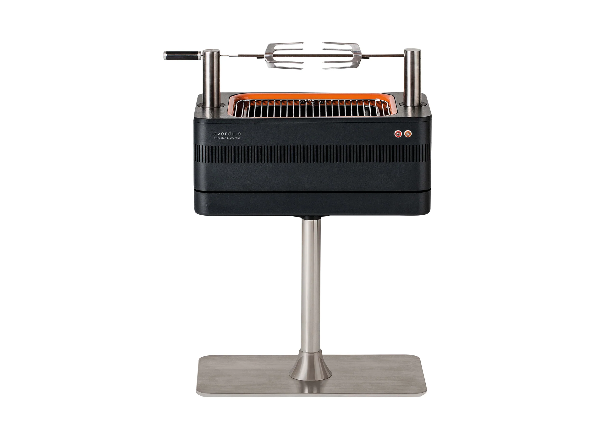 2025 Barbecue a carbone con accenditore elettrico – 1400W Fast Flame Ignition™ – Include girarrosto (15 kg) e supporto