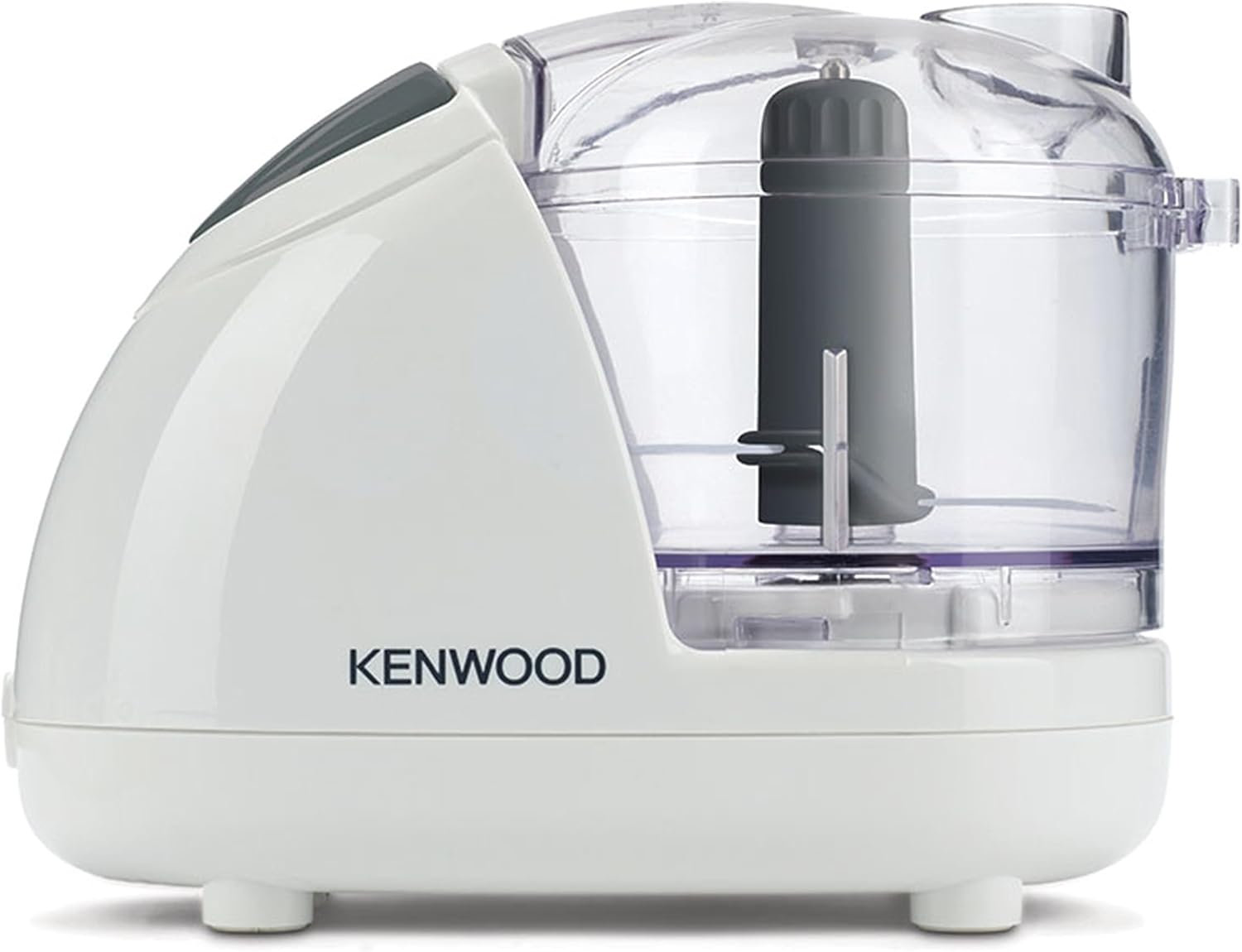Kenwood CH180B Mini Tritatutto a Doppia Lame, Ciotola da 0.35 L, Azionamento a Pressione, 2 Velocità, Piedini Antiscivolo, Speciale tubo di inserimento, 300 W, Bianco