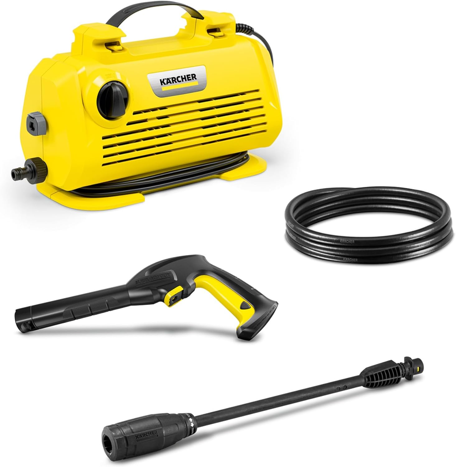 Kärcher K 2 Universal Edition High Pressure Washer 1400 W 110 Bar Professional Electric Cold Water Pressure Washer, Yellow/Black