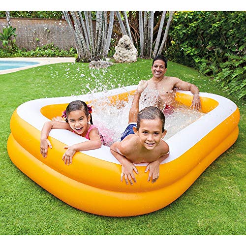 Intex Mandarin Swim Center Family Pool, 90" x 58" x 18", for Ages 3  : Giochi e giocattoli