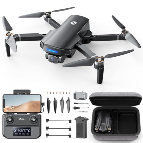 Holy Stone HS360S GPS Drone con Telecamera 4K per Adulti Principianti, RC quadcopterr con 3KM FPV Trasmissione, Motore Brushless, Follow Me, Ritorno a Casa Intelligente, Trasmissione 5G, meno di 249g : Giochi e giocattoli