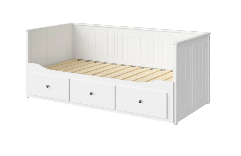 Letto divano IKEA HEMNES con 3 cassetti contenitori – Bianco, 80 x 200 cm, salvaspazio e versatile
