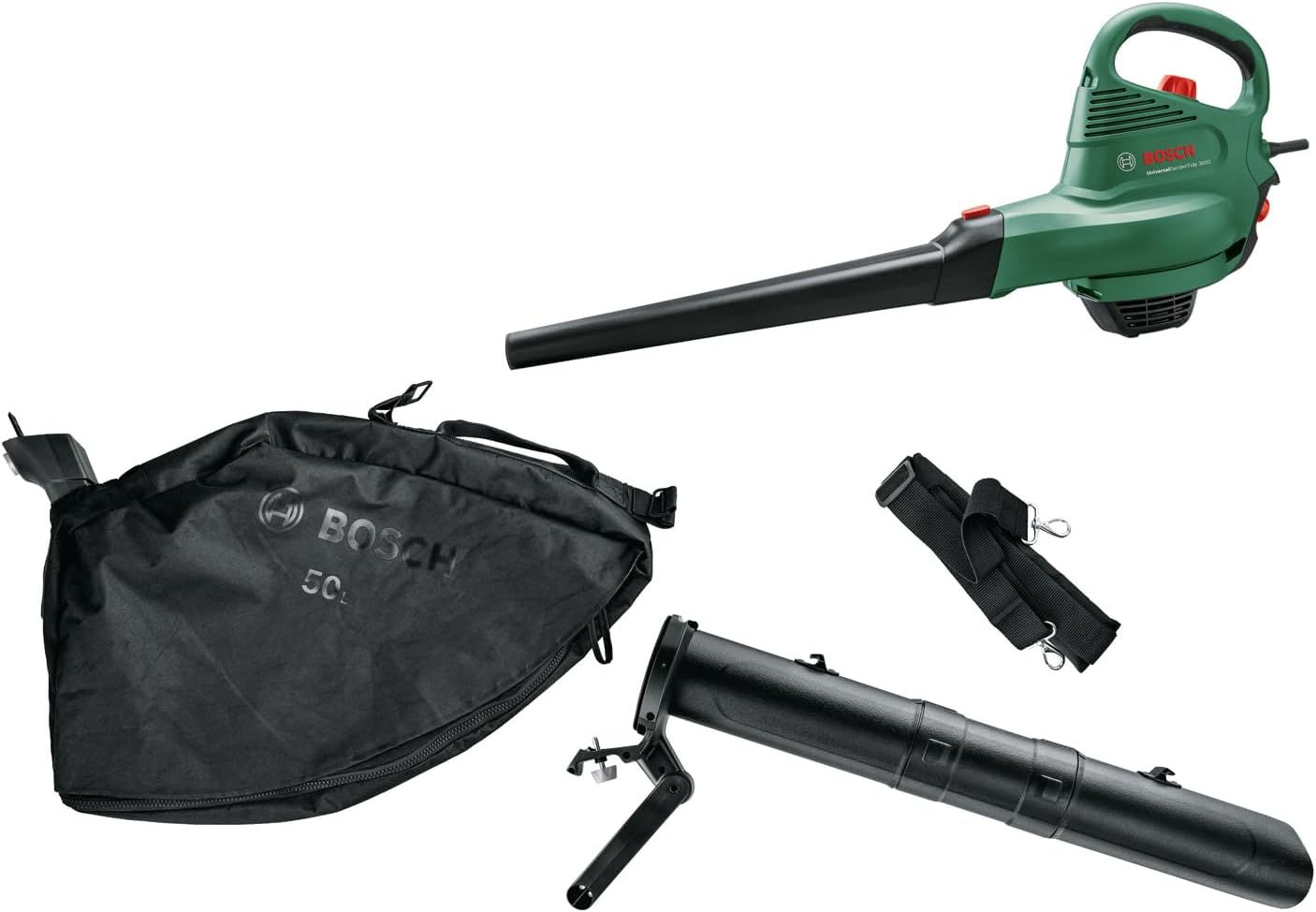 Bosch Universalgardentidy 3000 Electric Blower / Vacuum Cleaner 3000 W 50 L Green