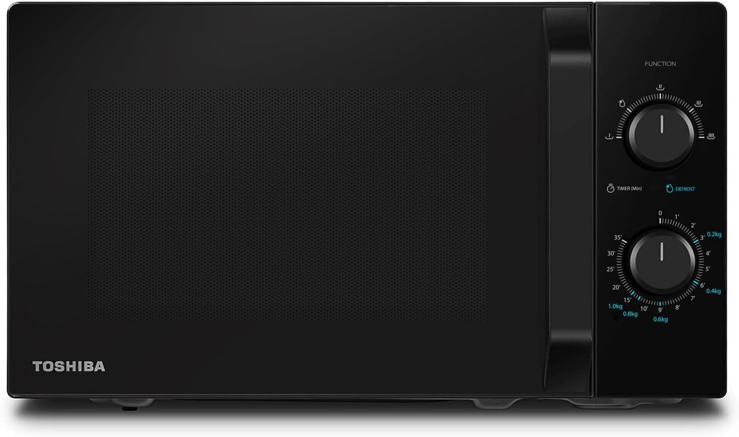 Toshiba MW2-MM20P(WH) - Forni a microonde standard, 20 Litri, 800 W, 5 livelli di potenza con pratica funzione di scongelamento, illuminazione a LED interno/Bianco