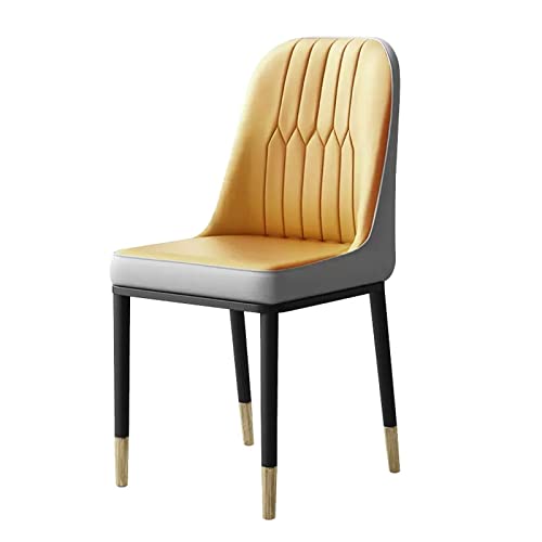 YHKJLYH Sedia per il tempo libero,Sedie moderne senza braccioli in pelle PU,Sedie da pranzo imbottite,Sedia laterale per scrivania da soggiorno per cucina con gambe in metallo,per sedia da soggiorno : Amazon.it: Casa e cucina