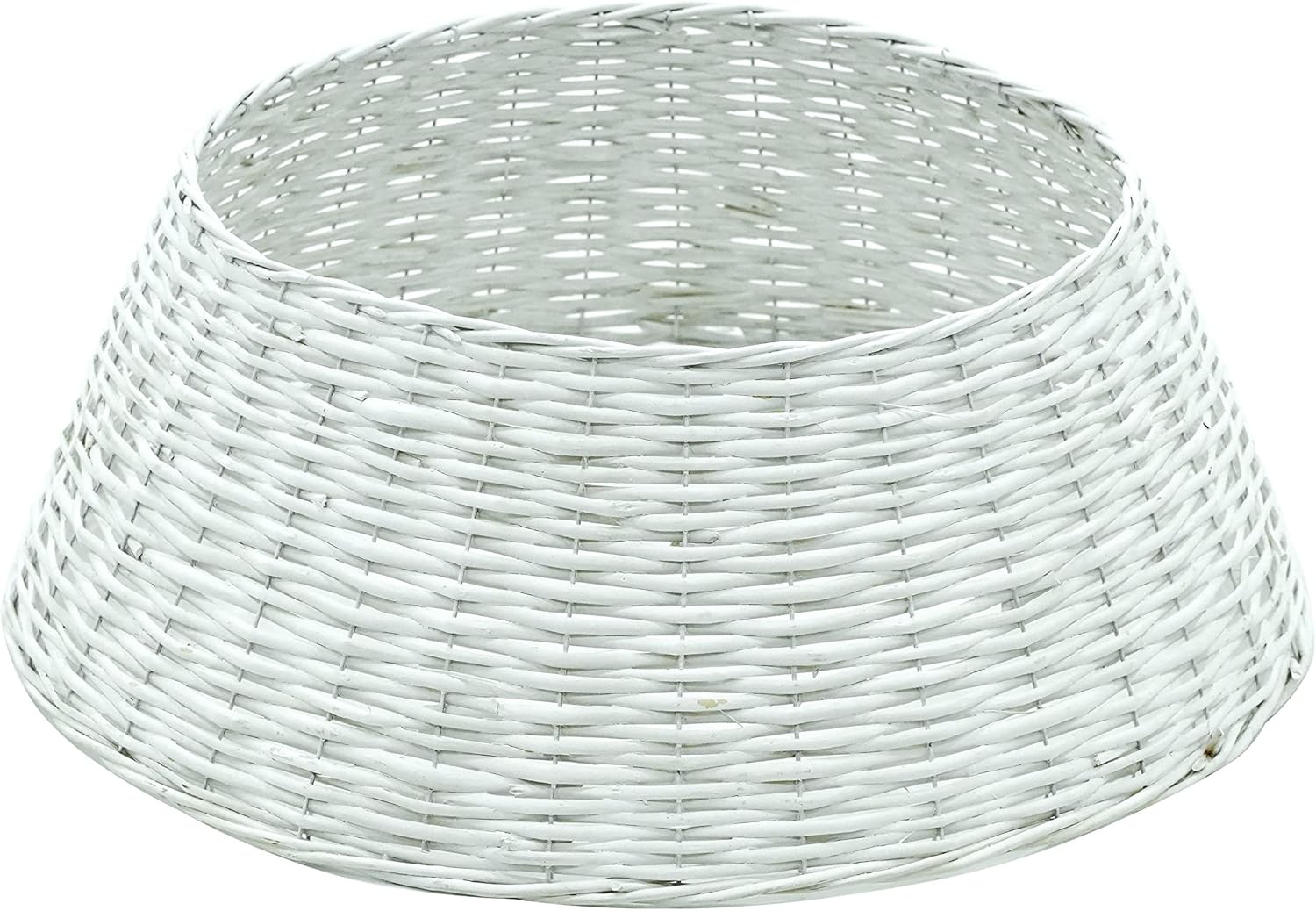 Stilè Copri Base per Albero di Natale in Vimini D.49/69xH.26 cm. (Light Grey)