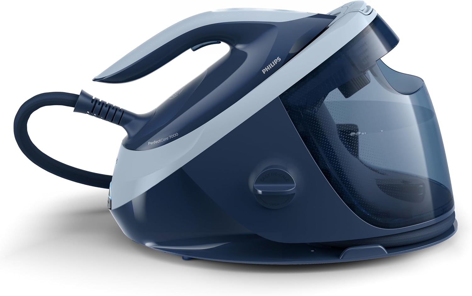 Philips Domestic Appliances PerfectCare 6000 Series Ironing Iron with Boiler – 2400 W, Steam Boost 600 g, Pressure 8 Bar, OptimalTEMP Technology, 1.8 L Tank, Black (PSG6064/80)