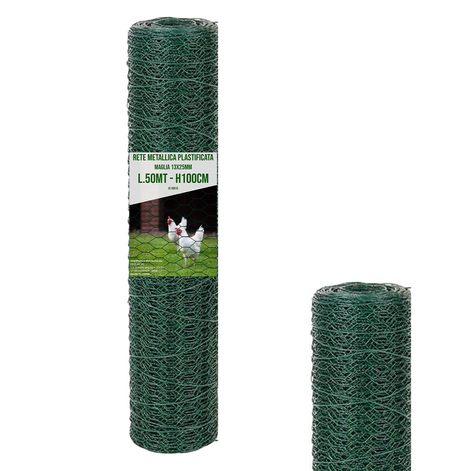 Hexagonal Plastic Wire Mesh for Fence Nets for Chicken Coop Poultry Animals Plants Rabbits Wire Garden Without Power Green Height 100 cm Mesh 25 mm Length 25 m