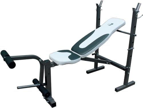 Getfit Force Bench 560 Panca multifunzione multistazione regolabile con appoggio bilanciere schienale richiudibile, Stazione Leg Curl e Leg Extensor : Amazon.it: Sport e tempo libero